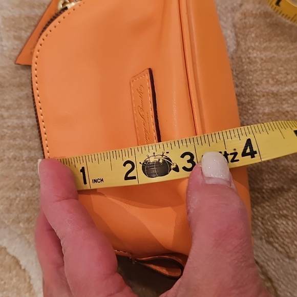 Dooney & Bourke Small Wallet Or Cardholder In Peach/orange - Picture 5 of 6